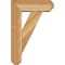 Ekena Millwork Traditional Craftsman Rough Sawn Bracket w/ Offset Brace, Western Red Cedar, 6"W x 16"D x 24"H BKT0604X16X24TRA04RWR - alternate 3